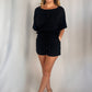 Black Crop Comfy Set
