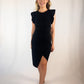 Black Ruffle Sleeve Dress