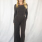 Grey Ribbed Pant and Long Sleeve Shirt Set
