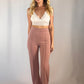 High Waist Pin Tuck Pants
