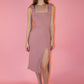 Ribbed Ruffle Strap Dress