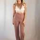 High Waist Pin Tuck Pants