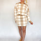 Plaid Sweater and Skirt Set