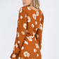 Square Neck Floral Dress