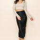 Faux Leather Pencil Skirt