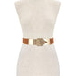 Gold Buckle Elastic Belt