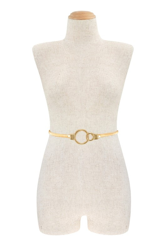 Stretchy Gold Charm Belt